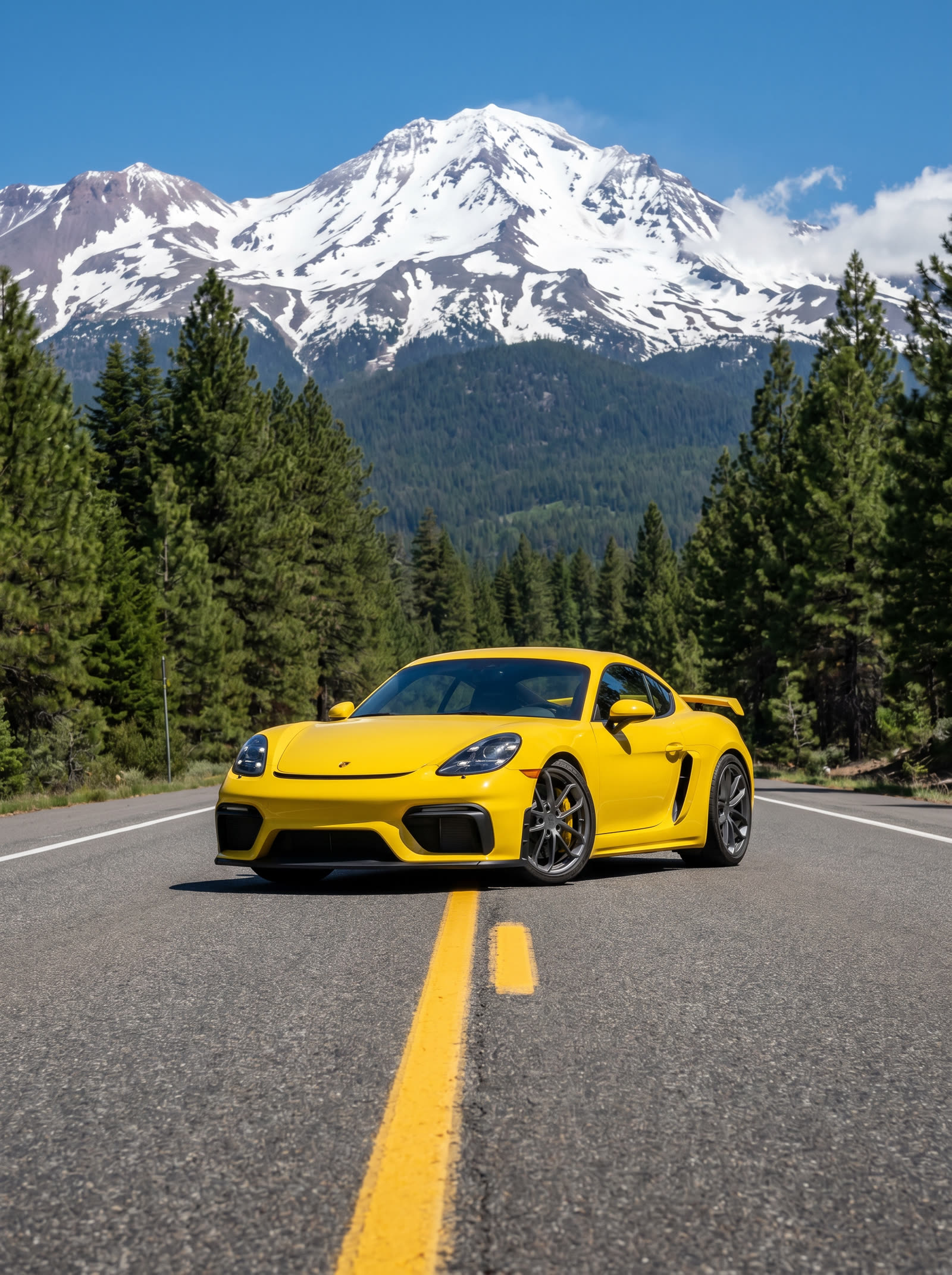 Porsche 718 Cayman GT4, Mt. Shasta